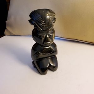Black Stone Tribal Figurine